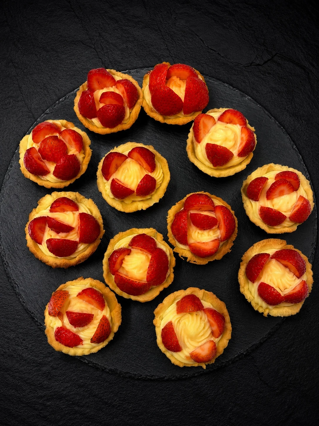 Fresh strawberry tarts from Headley Fine Foods